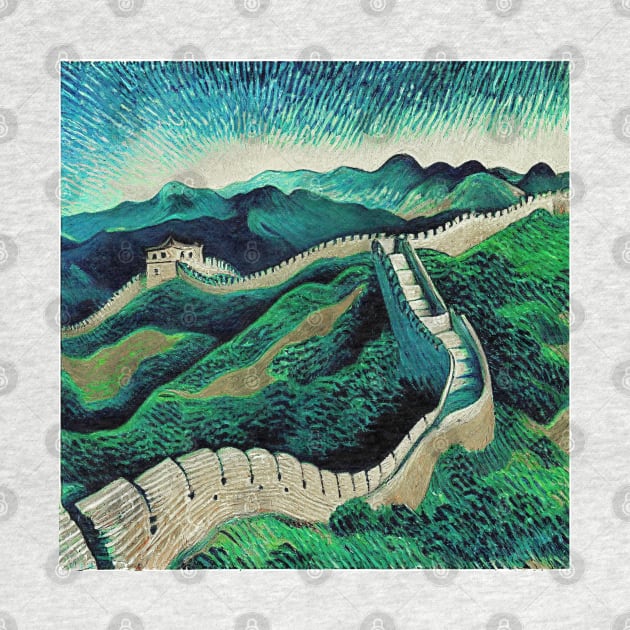 The Great Wall of China in Van Gogh's style by Classical